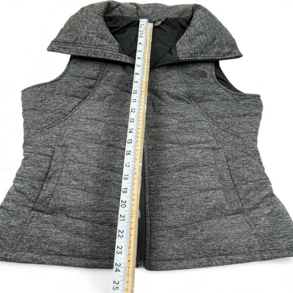 The North Face Gray Puffer Ski Snow Winter VEST Jacket Women's Medium - Picture 7 of 12